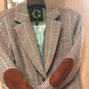 Gorgeous Blazer Houndstooth and Silk